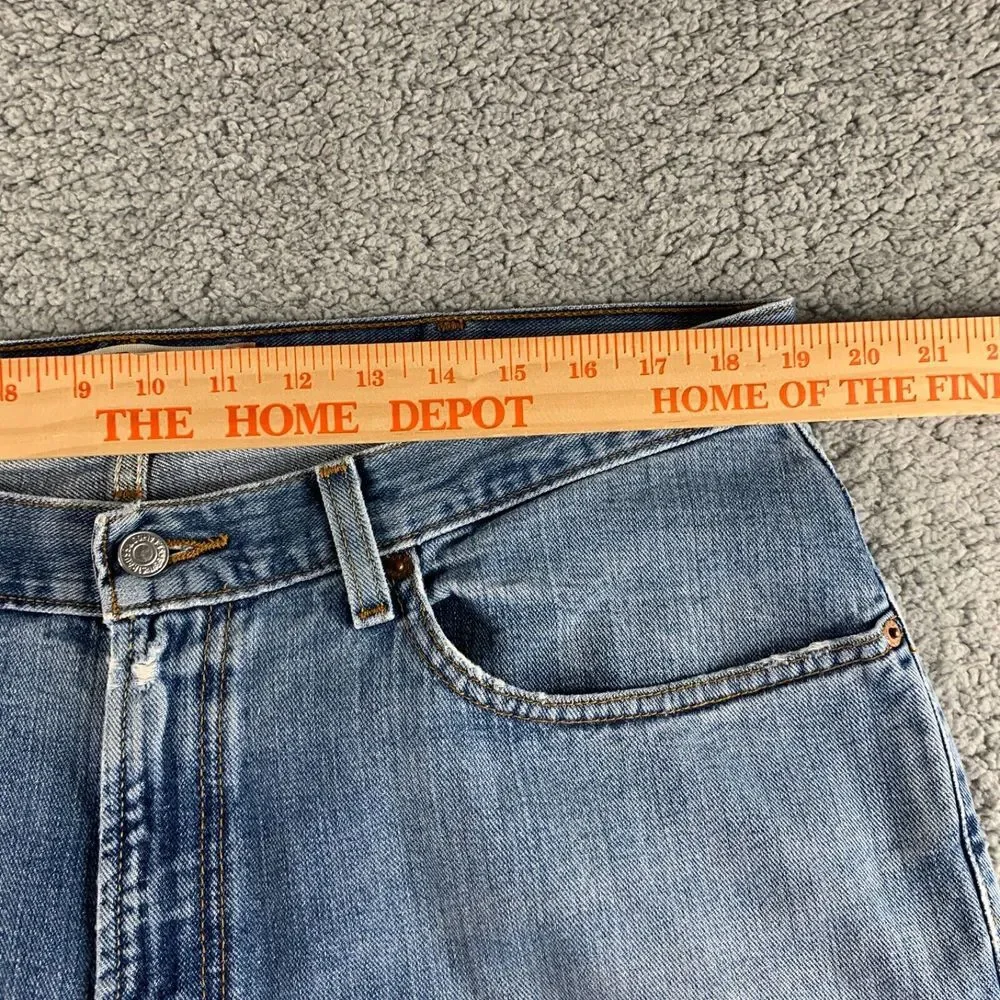 Levi's 559 Jeans Mens 38x32 Blue Relaxed Straight Destroyed Denim‎ Skater 38x31